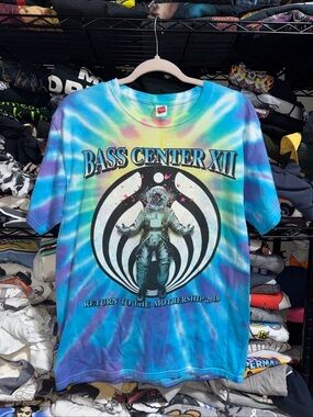 2019 Bass Center XII Music Festival Tie Dye Shirt Size M